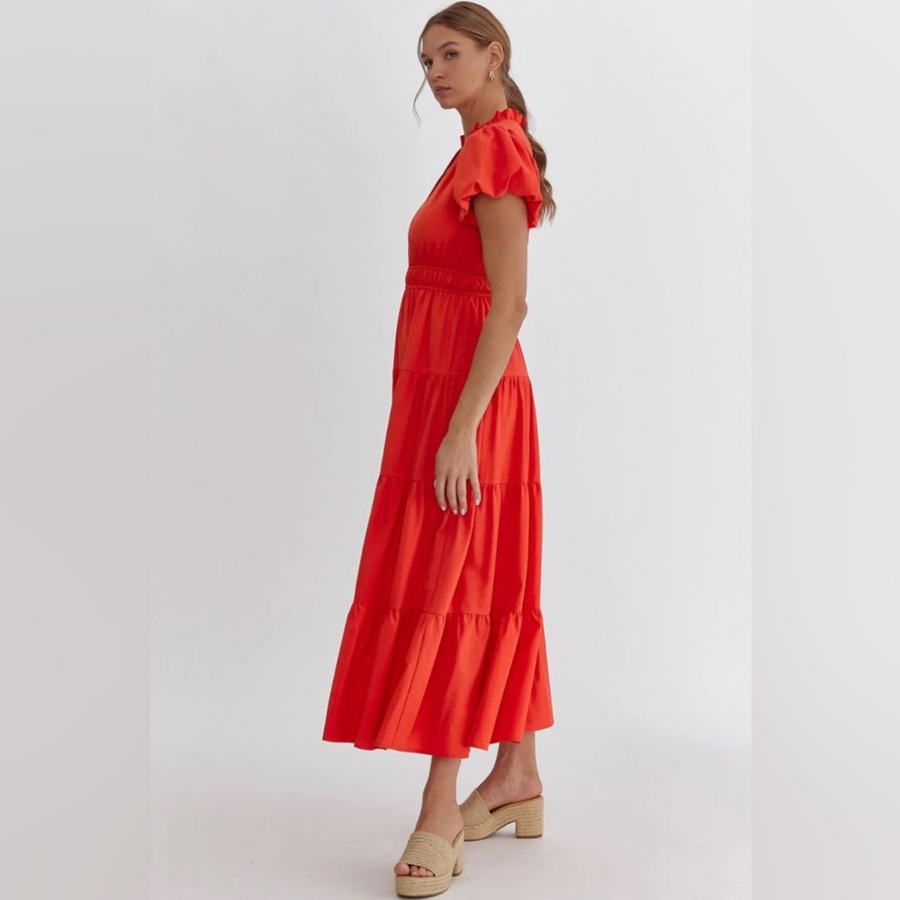 Red Maxi Dress - Picture 5 of 14